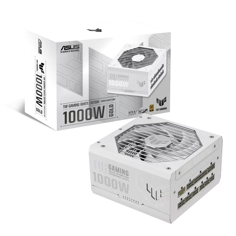 FUENTE ASUS TUF GAMING 1000W 80 PLUS GOLD WHITE ATX 3.1 / PCIE 5.1