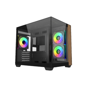 Gabinete COOLER MASTER Elite 481 Wood 3 Fans ARGB - https://www.scphardstore.com