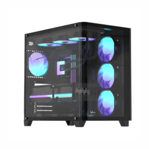 Gabinete FORMULA V Crystal U2 Floe Black - https://www.scphardstore.com