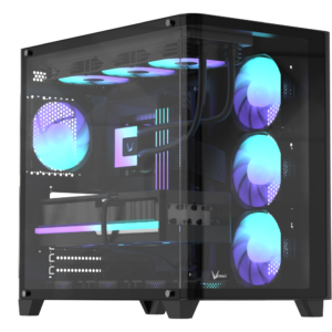 Gabinete FORMULA V Crystal U2 Floe Black - https://www.scphardstore.com