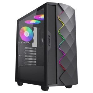 Gabinete GAMEMAX Diamond CP Black 4* Fan ARGB ATX - https://www.scphardstore.com