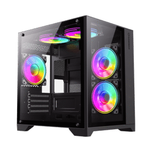 Gabinete GAMEMAX Infinity Mini Black Sin Fans Flex-ATX / ITX - https://www.scphardstore.com