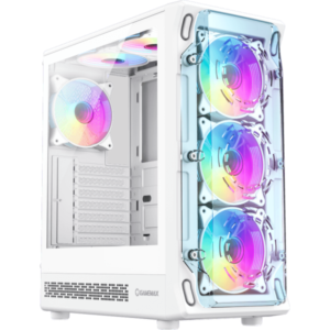 Gabinete GAMEMAX Starlight 2 AW Blanco 6*Fan ARGB E-ATX - https://www.scphardstore.com