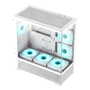 Gabinete GAMEMAX Vista AW White 6 Fans ARGB - https://www.scphardstore.com