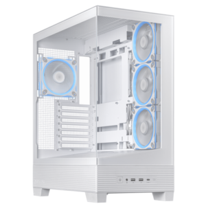 Gabinete Gamer ASUS A31 Plus White X4 Fans ARGB Templado - https://www.scphardstore.com