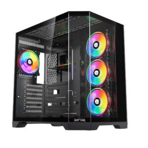 Gabinete Raptor Eclypse TG x2 Mid-Tower RGB Fan x4 - https://www.scphardstore.com