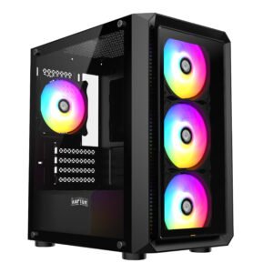 Gabinete Raptor Infinity Glass TG x2 Mid-Tower RGB Fan x4 - https://www.scphardstore.com