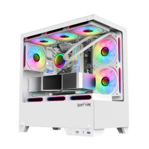 Gabinete Raptor Thunder Strike TG x2 Mid-Tower RGB Fan x1 White - https://www.scphardstore.com