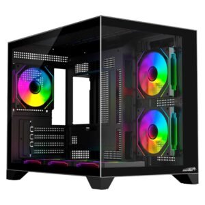 Gabinete Sentey A20 PRO 6 Fan Argb Vidrio templado Negro - https://www.scphardstore.com
