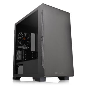 Gabinete THERMALTAKE S100 Mid-Tower TG Fan x1 Black - https://www.scphardstore.com