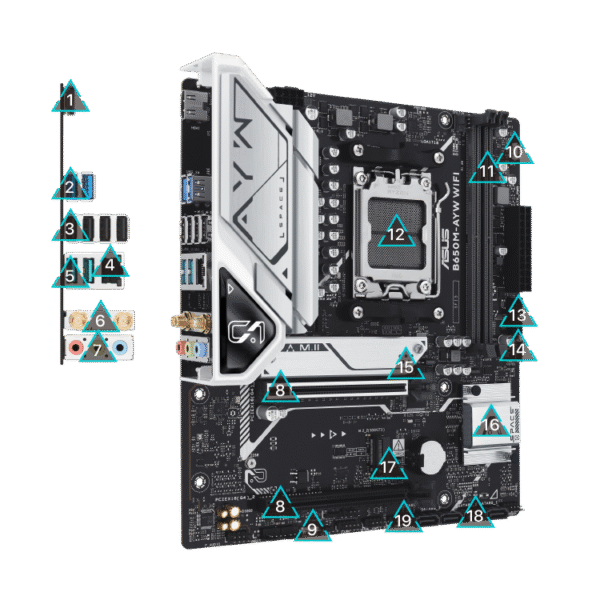 Mother ASUS AYW B650M WIFI DDR5 - AM5 - https://www.scphardstore.com