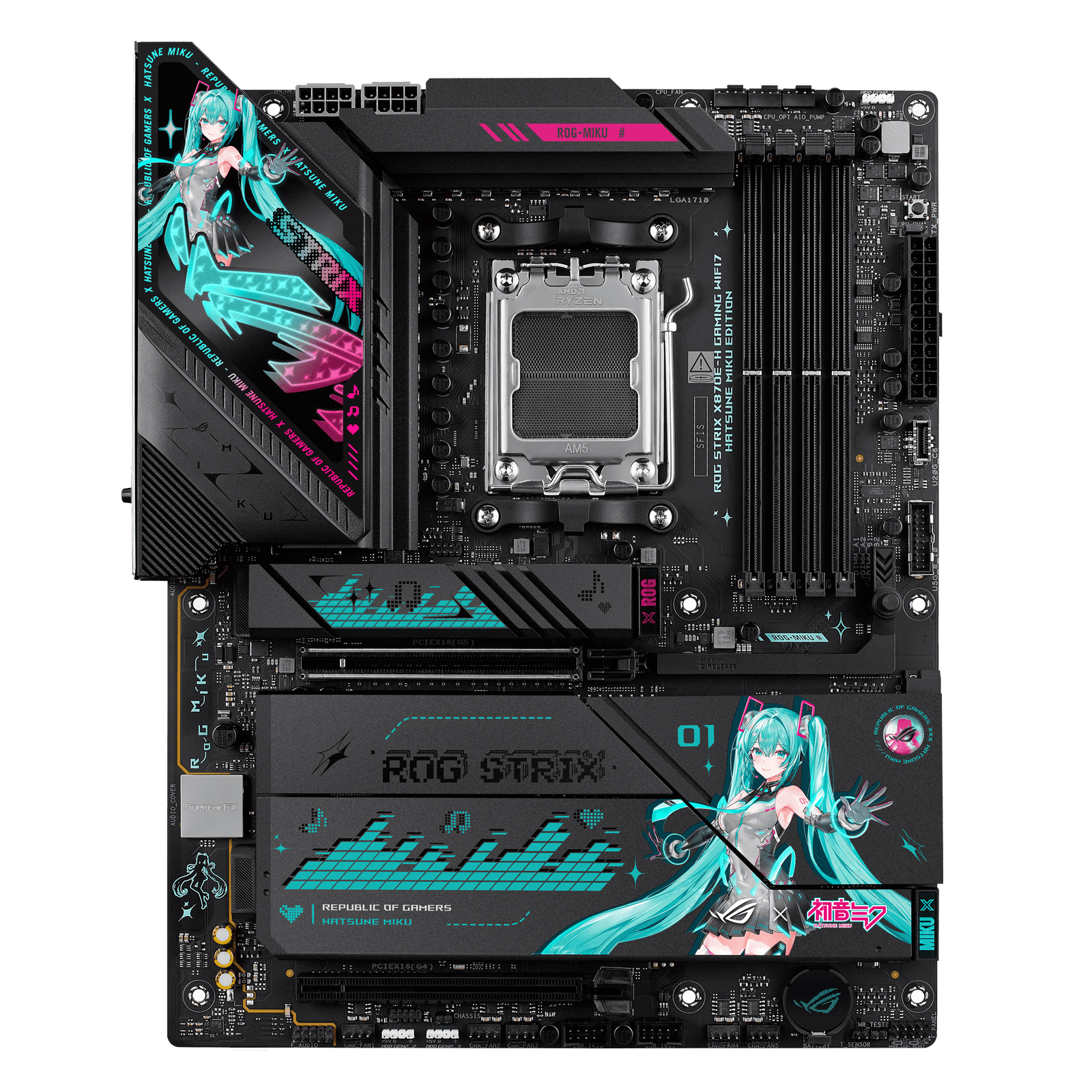 Mother ASUS ROG STRIX X870E-H Gaming WIFI Hatsune Miku DDR5 - AM5 - https://www.scphardstore.com