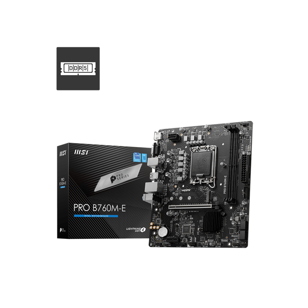 Mother MSI PRO B760M E DDR5 - LGA1700 - https://www.scphardstore.com