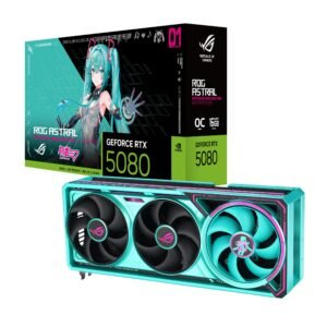 Placa de Video ASUS ROG ASTRAL GeForce RTX 5080 16GB OC Hatsune Miku Edition - https://www.scphardstore.com