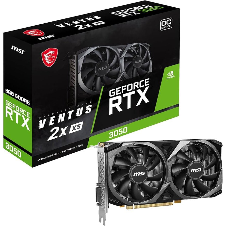 PLACA DE VIDEO MSI GEFORCE RTX 3050 VENTUS XS OC 6GB
