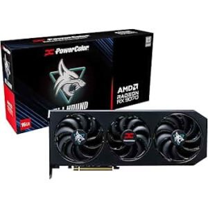 Placa de Video PowerColor Radeon RX 9070 XT Hellhound 16GB GDDR6 - https://www.scphardstore.com