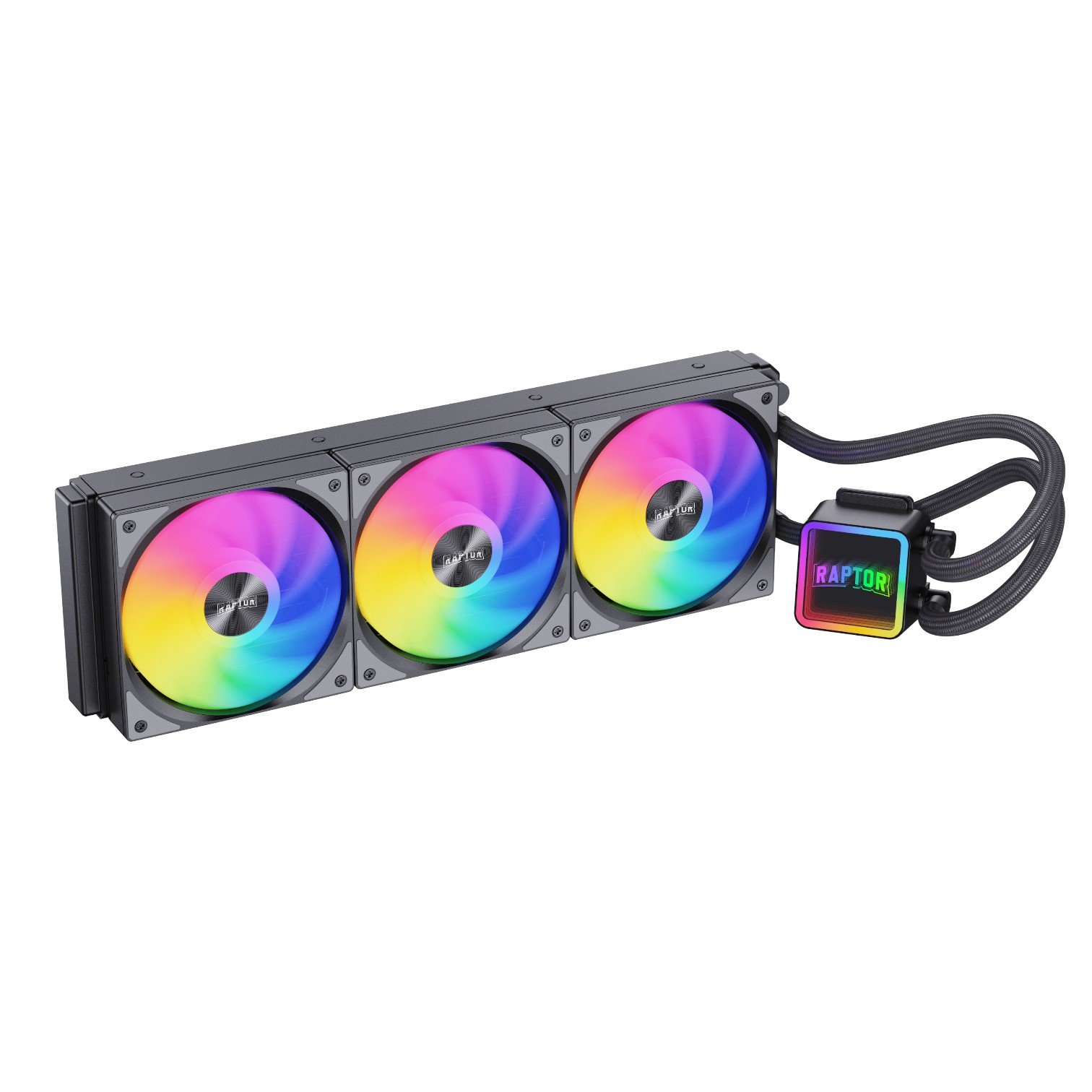 WATER COOLING RAPTOR AQUA CORE 360MM 3X ARGB BLACK