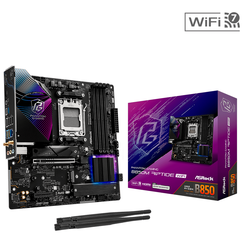 MOTHER ASROCK B850M RIPTIDE WIFI DDR5 - AM5