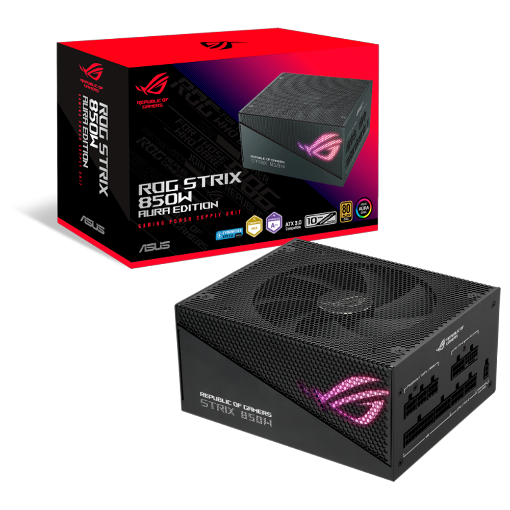 Fuente ASUS ROG STRIX 850W 80 Plus Gold Aura Edition