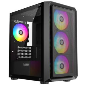 Gabinete Raptor Infinity Mesh TG x2 Mid-Tower RGB Fan x4 - https://www.scphardstore.com